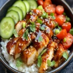 Sticky Chicken Rice Bowls First Image First Image