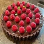 Chocolate Raspberry Tart Recipe with Ganache First Image First Image