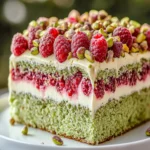 Heavenly Pistachio Raspberry Cake First Image First Image
