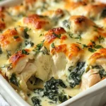 Chicken and Spinach Casserole with Cream Cheese First Image First Image