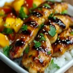 Irresistible Sweet & Savory Asian Mango Glazed Chicken Twists First Image First Image