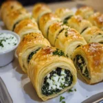 Delicious Spinach and Feta Puff Pastry Rolls First Image First Image