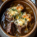 Melt-in-Your-Mouth French Onion Beef Short Rib Soup First Image First Image