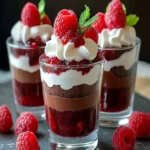 Sweet Raspberry Chocolate Parfaits First Image First Image