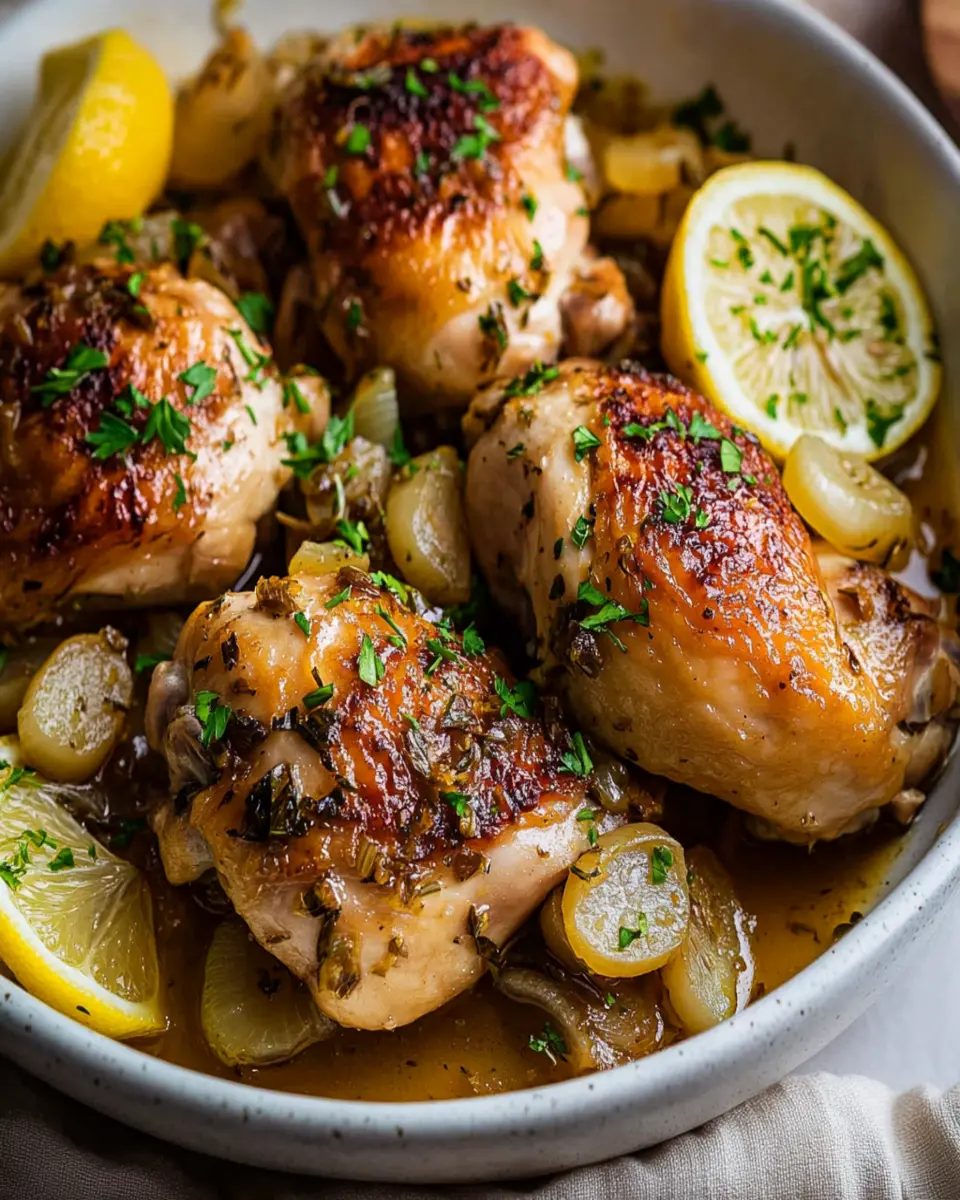 Lemon Shallot Chicken First Image First Image