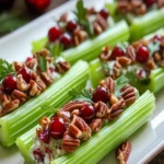 Cranberry Pecan Holiday Celery Boats First Image First Image