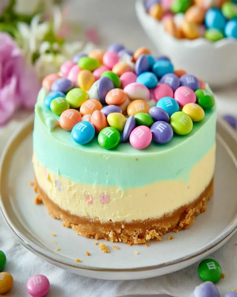 Easter M&M’s Cheesecake First Image First Image