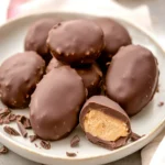 Homemade Reese’s Eggs First Image First Image