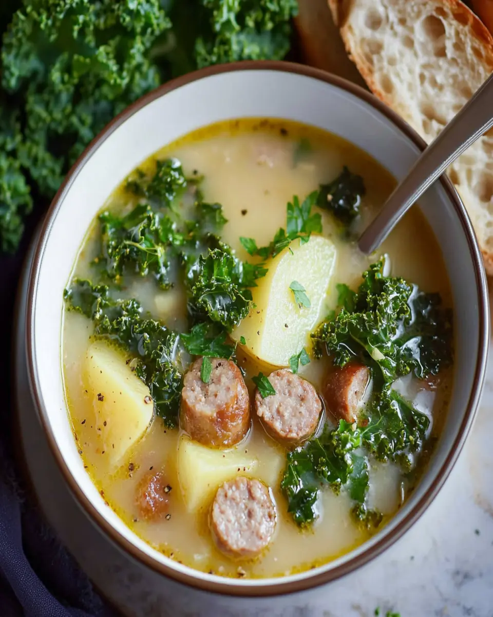 Sausage Potato and Kale Soup First Image First Image