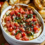 Three-Cheese Tomato Bruschetta Dip Recipe First Image First Image