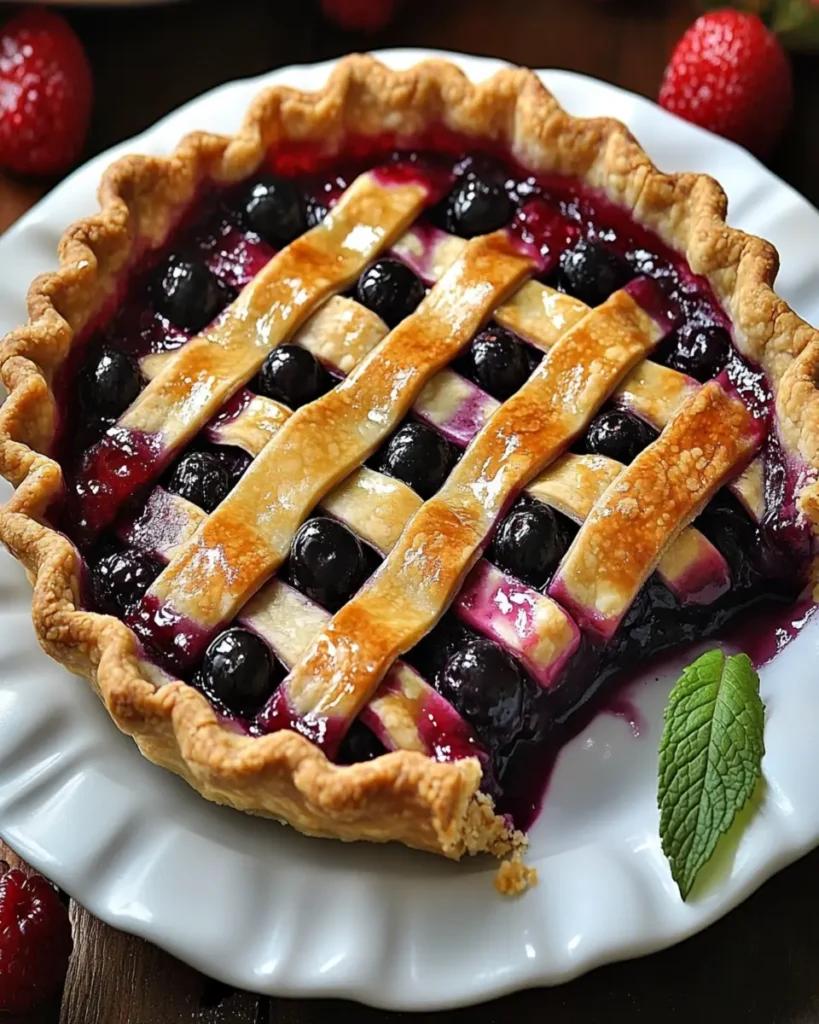 Homemade Razzleberry Pie First Image First Image