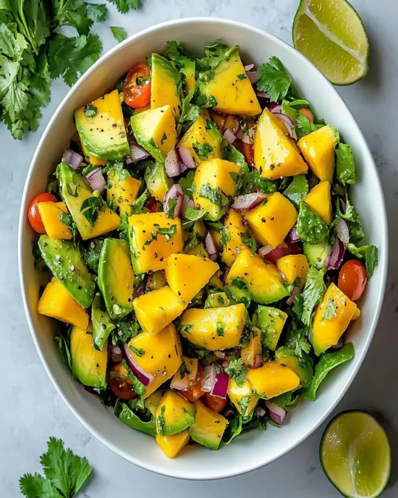 Avocado Mango Salad with Zesty Lime Dressing Recipe First Image First Image