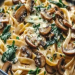 Creamy Tuscan Mushroom Pasta Skillet First Image First Image