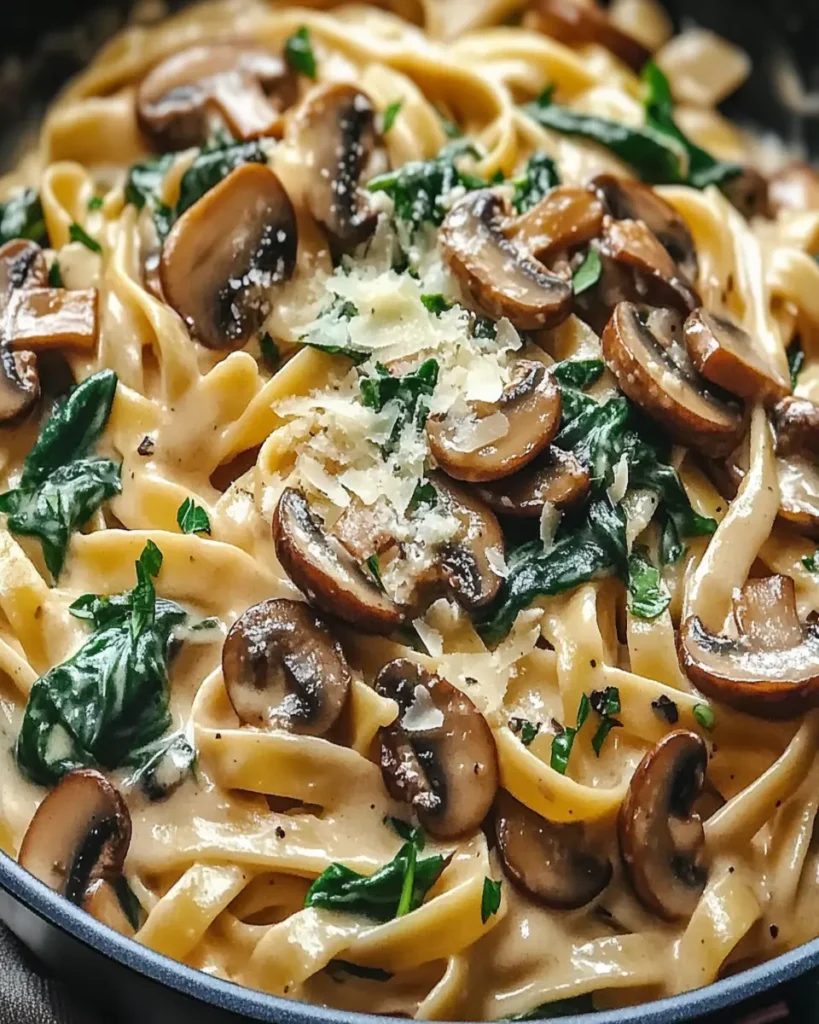 Creamy Tuscan Mushroom Pasta Skillet First Image First Image