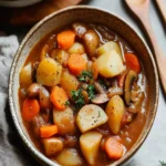 Crockpot Mushroom and Root Vegetable Stew First Image First Image