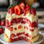 Strawberry Earthquake Cake First Image First Image