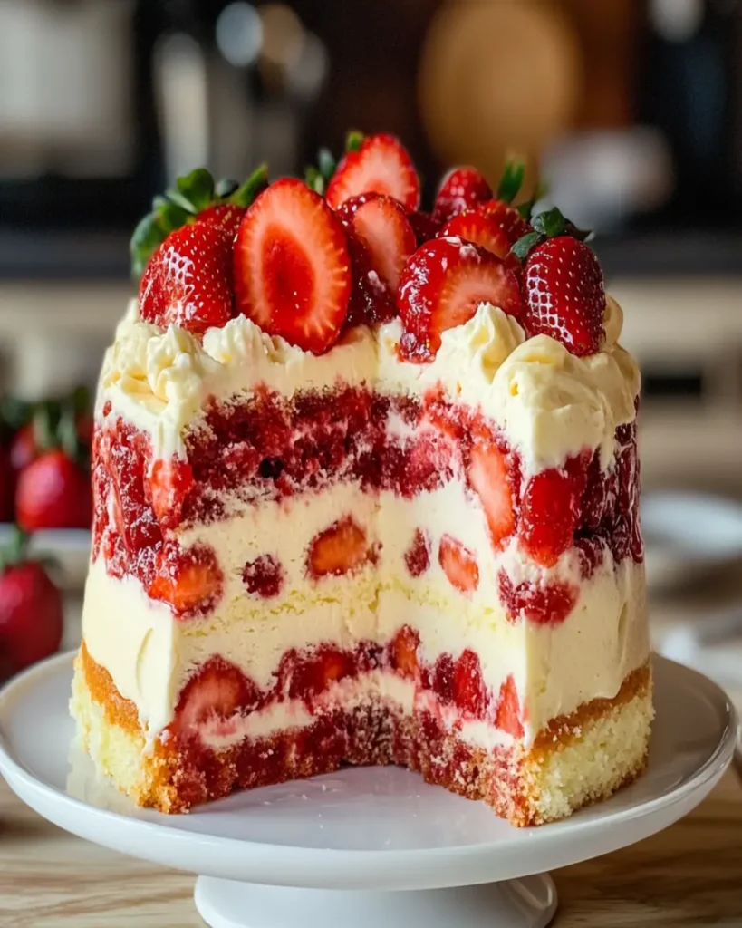 Strawberry Earthquake Cake First Image First Image