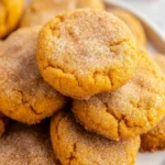 Easy Chewy Pumpkin Snickerdoodle Cookies First Image First Image