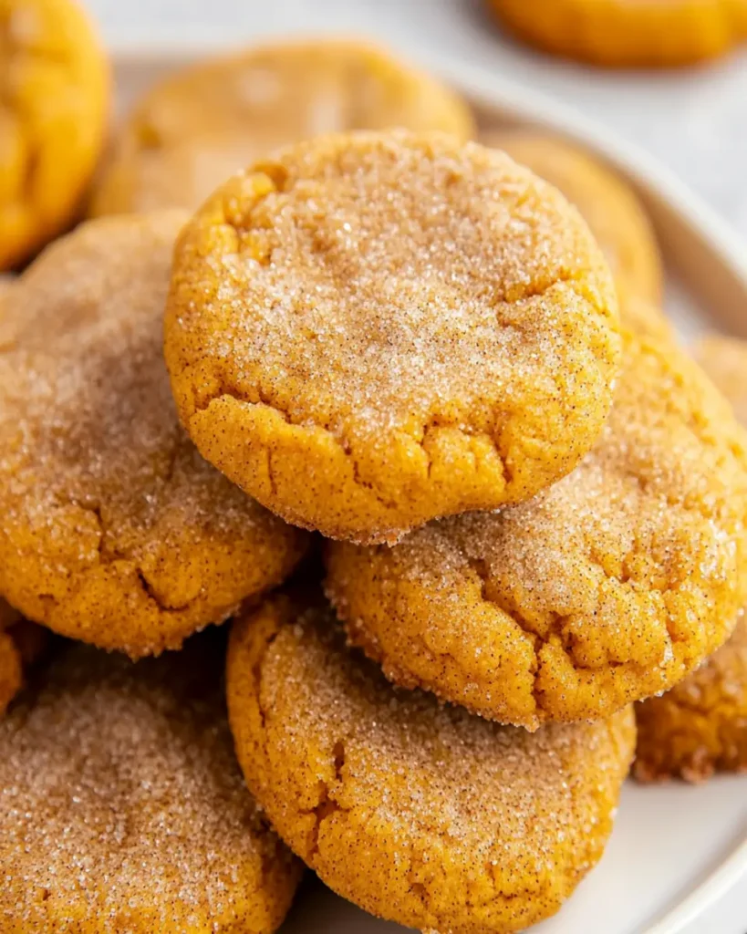 Easy Chewy Pumpkin Snickerdoodle Cookies First Image First Image