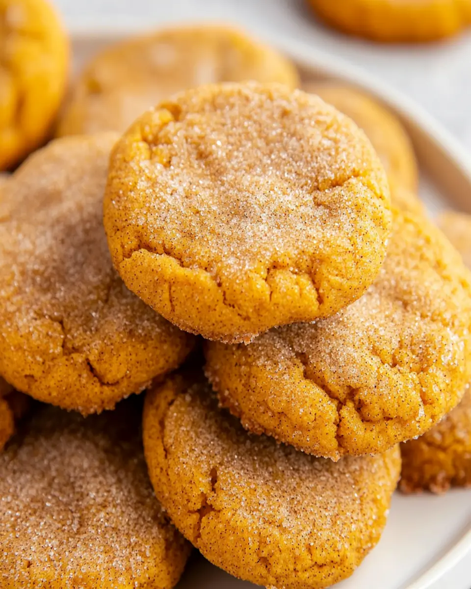 Easy Chewy Pumpkin Snickerdoodle Cookies First Image First Image