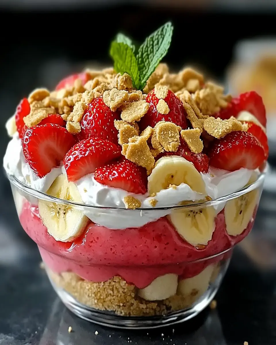 Strawberry Cheesecake Banana Pudding First Image First Image