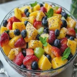 Fruit Salad with Honey Lime Poppy Seed Dressing First Image First Image